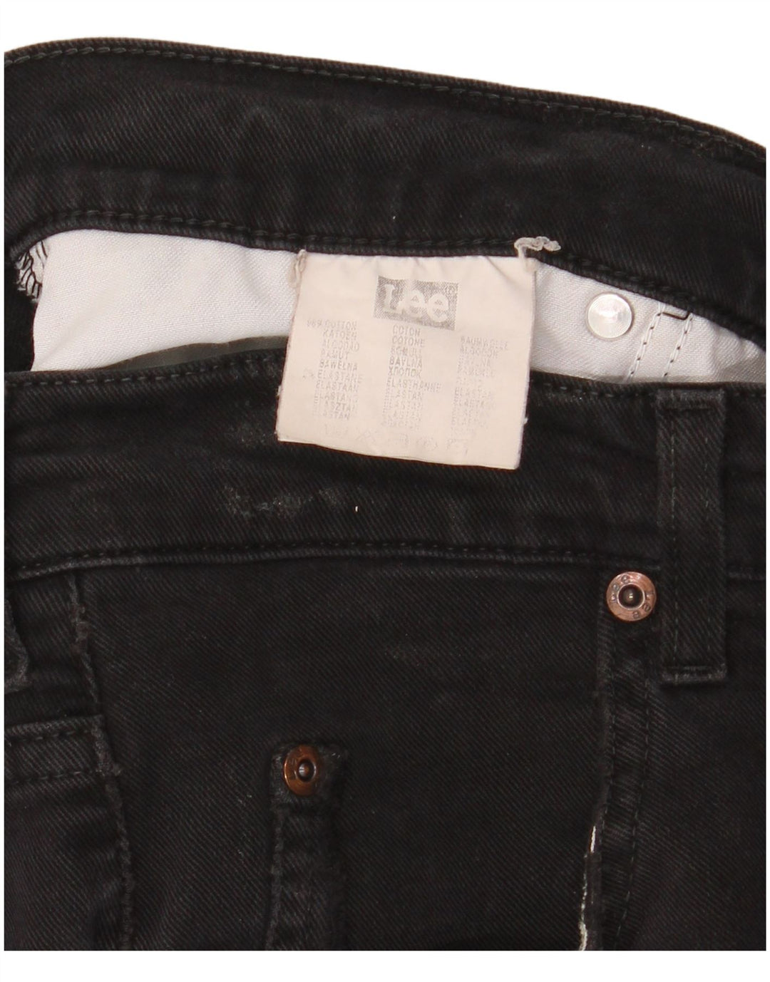 Męskie jeansy Lee Brooklyn Straight W34 L30, czarne, bawełniane