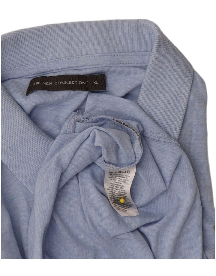 Męska koszulka polo French Connection XL, niebieska, bawełniana