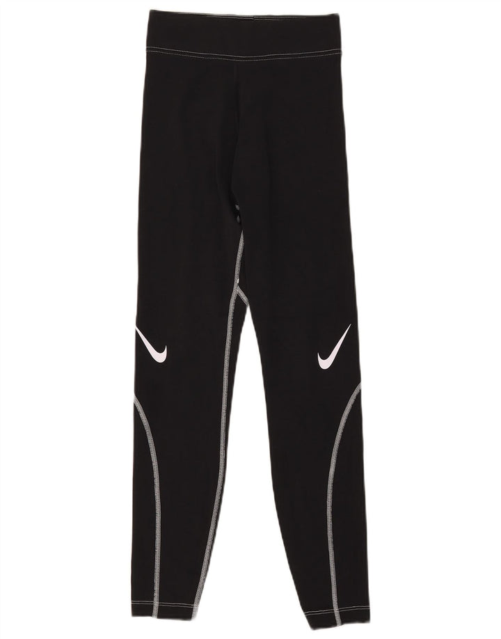 Damskie legginsy Nike Graphic UK 4 XS w kolorze czarnym