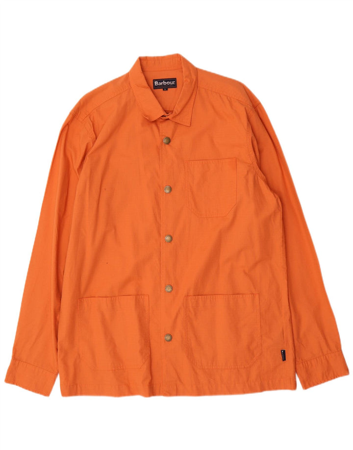 Kurtka męska Barbour Utility UK 40, duża, pomarańczowa, bawełniana
