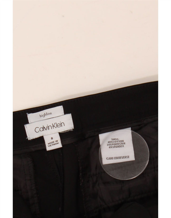 Spodnie damskie Calvin Klein Slim Chino US 8 Medium W33 L29 Czarna bawełna