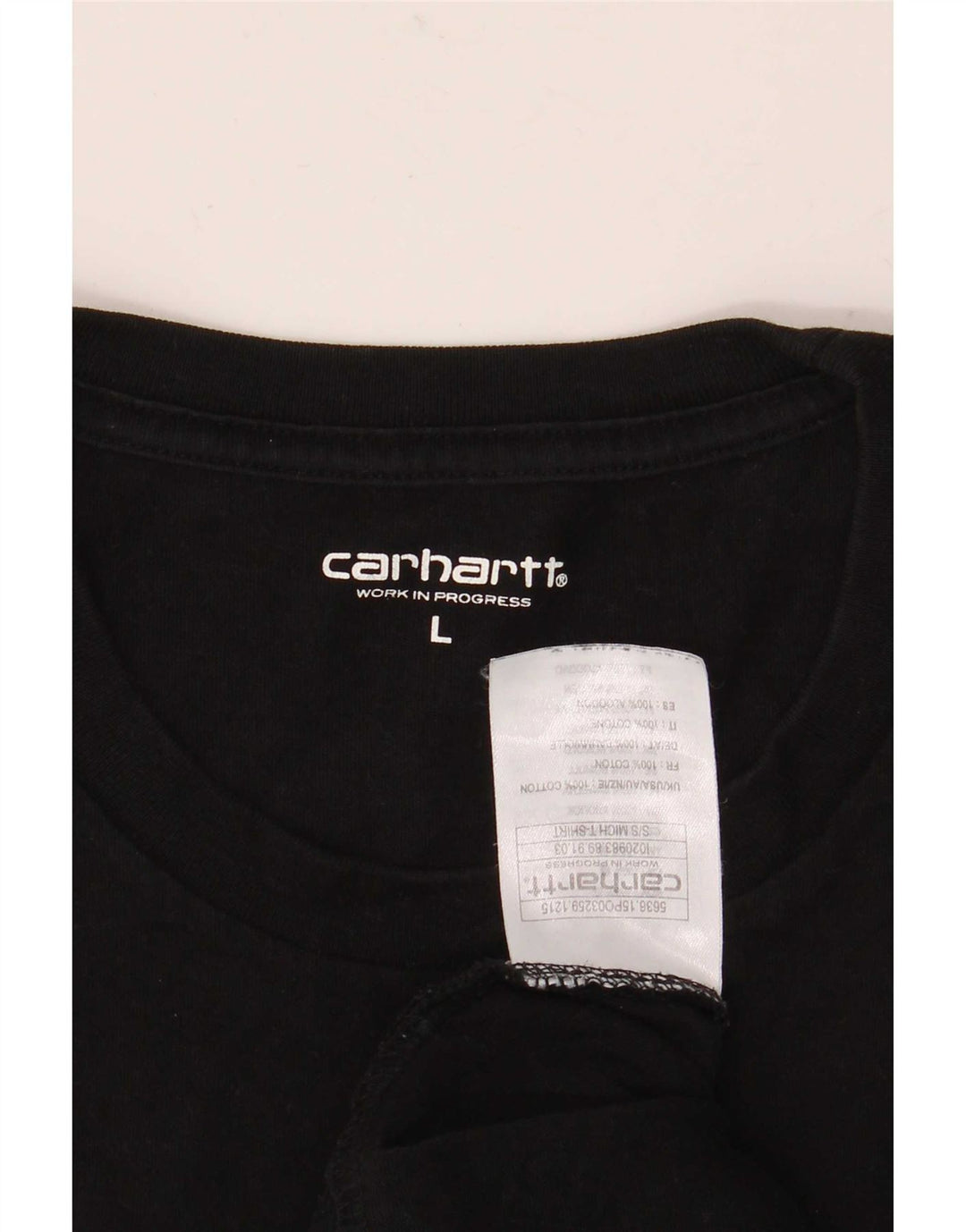 Męski T-shirt z grafiką Carhartt, duży, czarny, bawełniany