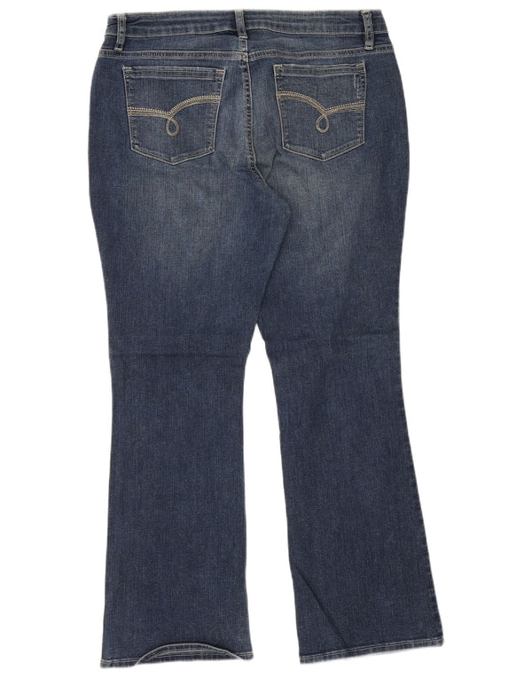 Damskie dżinsy Lee Riders Mid Rise Bootcut US 14 XL W34 L28 Niebieska bawełna
