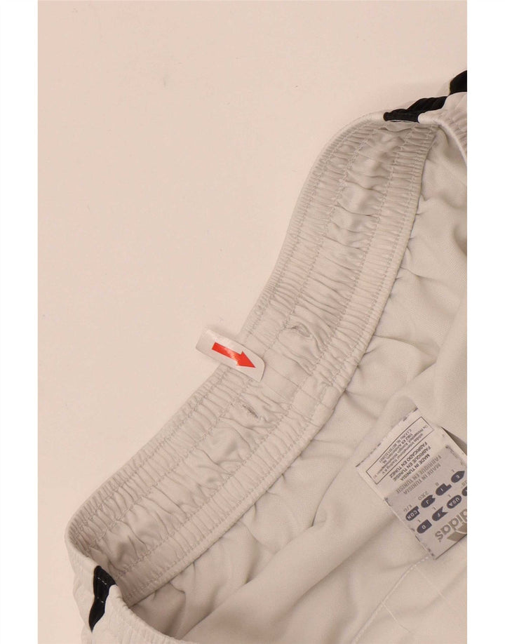 Męskie spodenki sportowe Adidas XL, biały, poliester z blokami kolorów