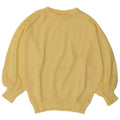 Sweter damski VINTAGE z okrągłym dekoltem UK 14, średni żółty