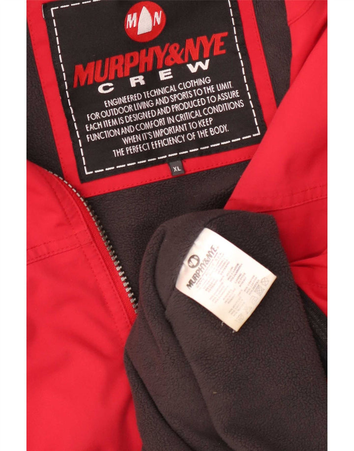 Męska kurtka wiatrówka Murphy & Nye UK 42 XL, czerwona, poliamidowa