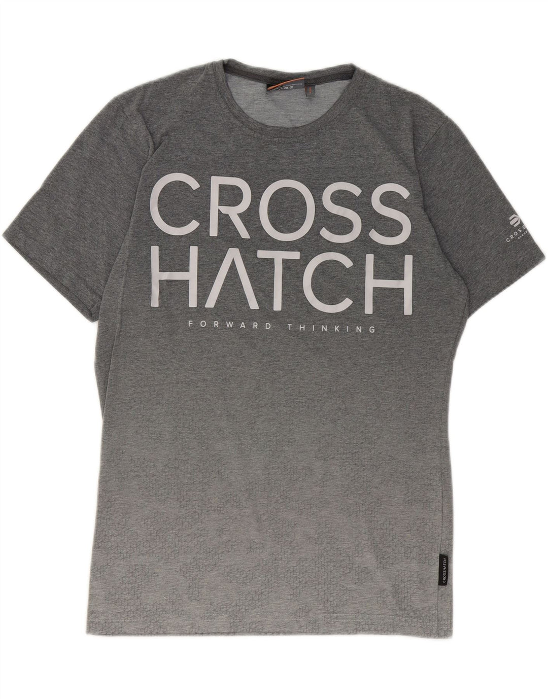 CROSSHATCH Mens Graphic T-Shirt Top Medium Grey Cotton Vintage Crosshatch and Second-Hand Crosshatch from Messina Hembry 