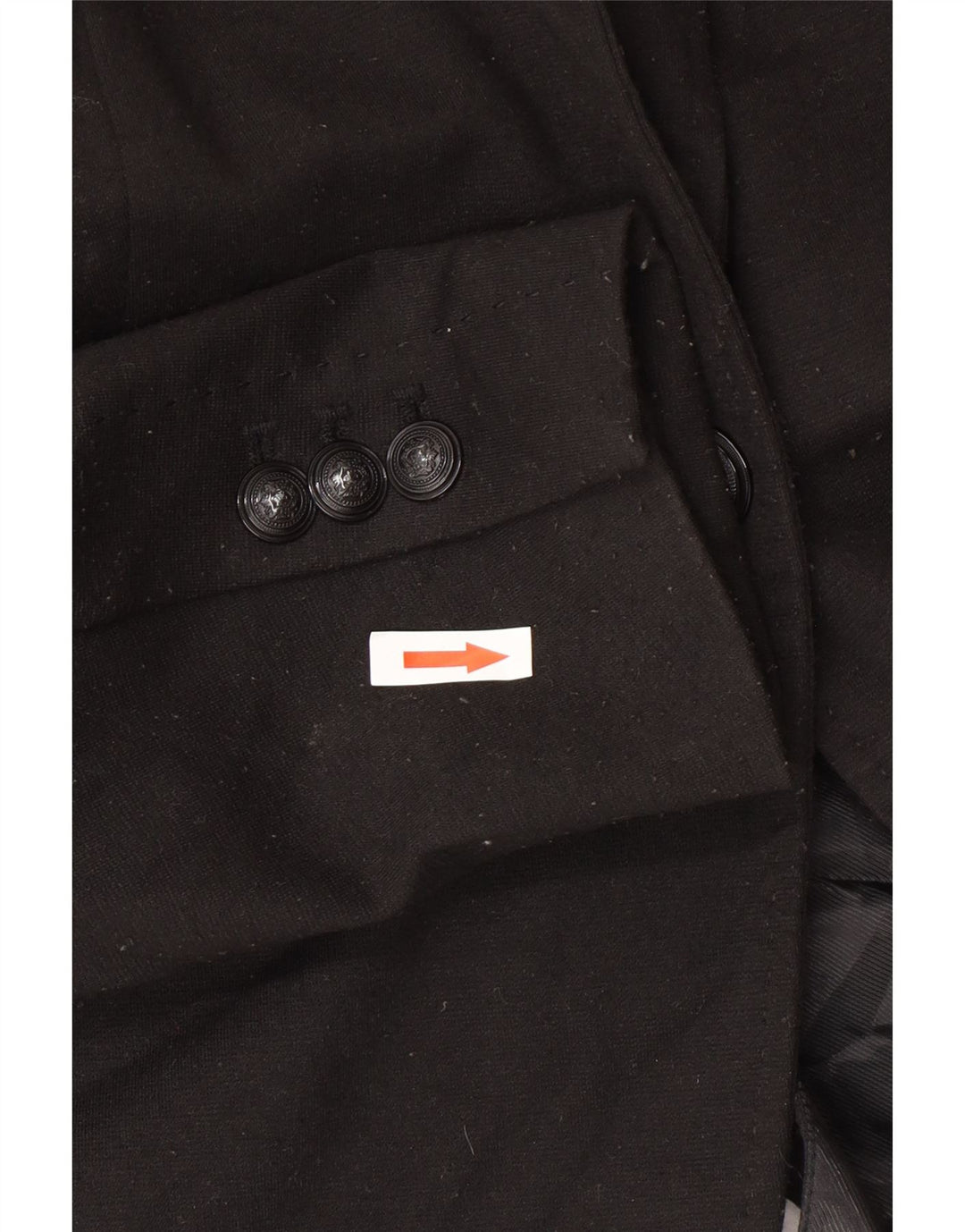 Damska marynarka Zara zapinana na 1 guzik UK 12, średni czarny poliester