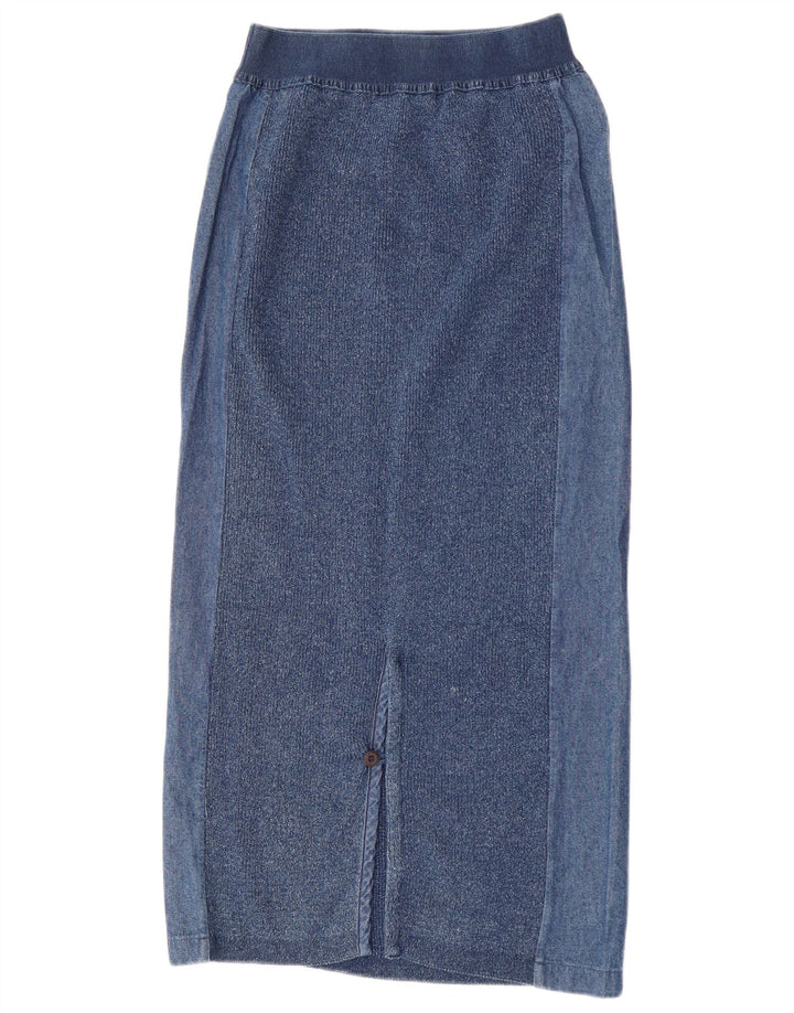 Niebieska damska spódnica midi Willi's Medium W28 niebieska bawełna