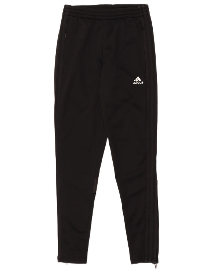 Damskie spodnie dresowe Adidas XS, czarne, poliestrowe