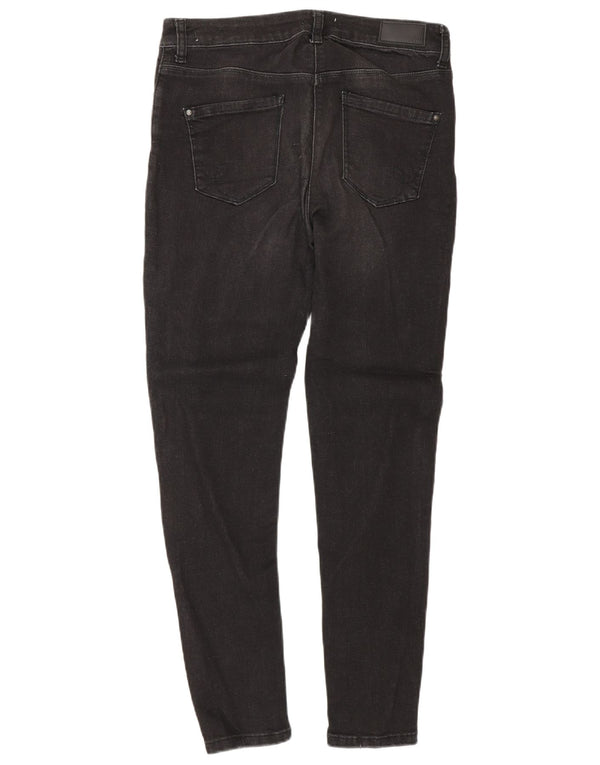 oltre Damskie Skinny Jeans UK 10 Small W30 L28 Czarna bawełna