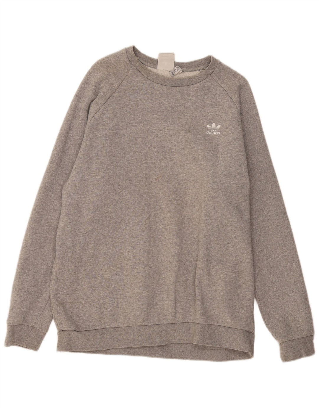 Męska bluza ADIDAS, duża, szara, nakrapiana bawełna