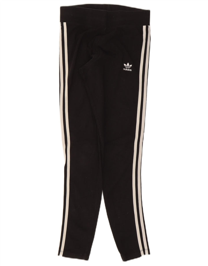 Legginsy Damskie Adidas UK 10 Małe Czarne Bawełniane