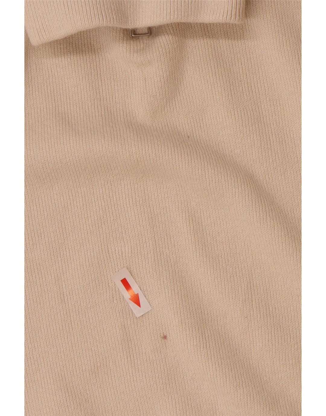 Męski sweter Zara z zamkiem błyskawicznym, duży, z białej bawełny