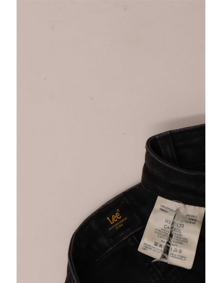 Damskie jeansy Lee Carol Straight W32 L26 Czarne bawełniane