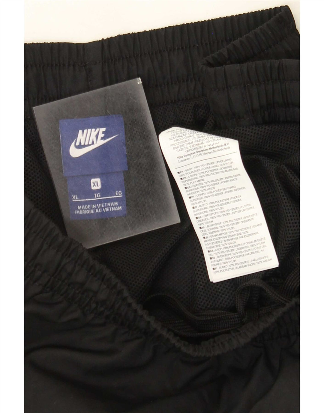 Męskie spodnie dresowe Nike XL, czarne, poliestrowe