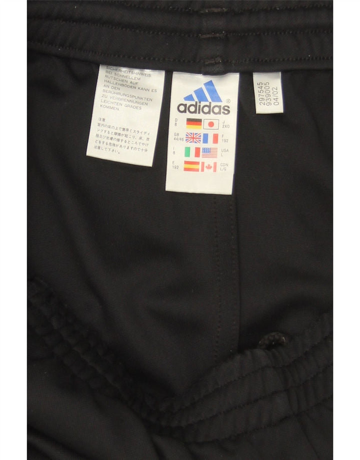 ADIDAS Mens Tracksuit Trousers UK 44/46 Large Black Vintage Adidas and Second-Hand Adidas from Messina Hembry 