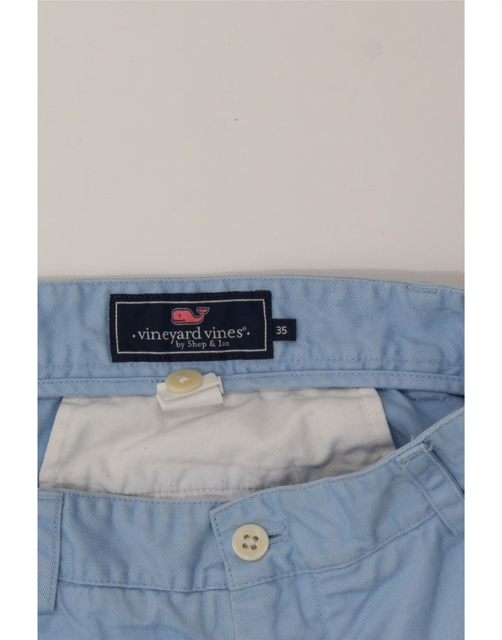 VINEYARD VINES Mens Chino Shorts W35 Large Blue Cotton Vintage Vineyard Vines and Second-Hand Vineyard Vines from Messina Hembry 