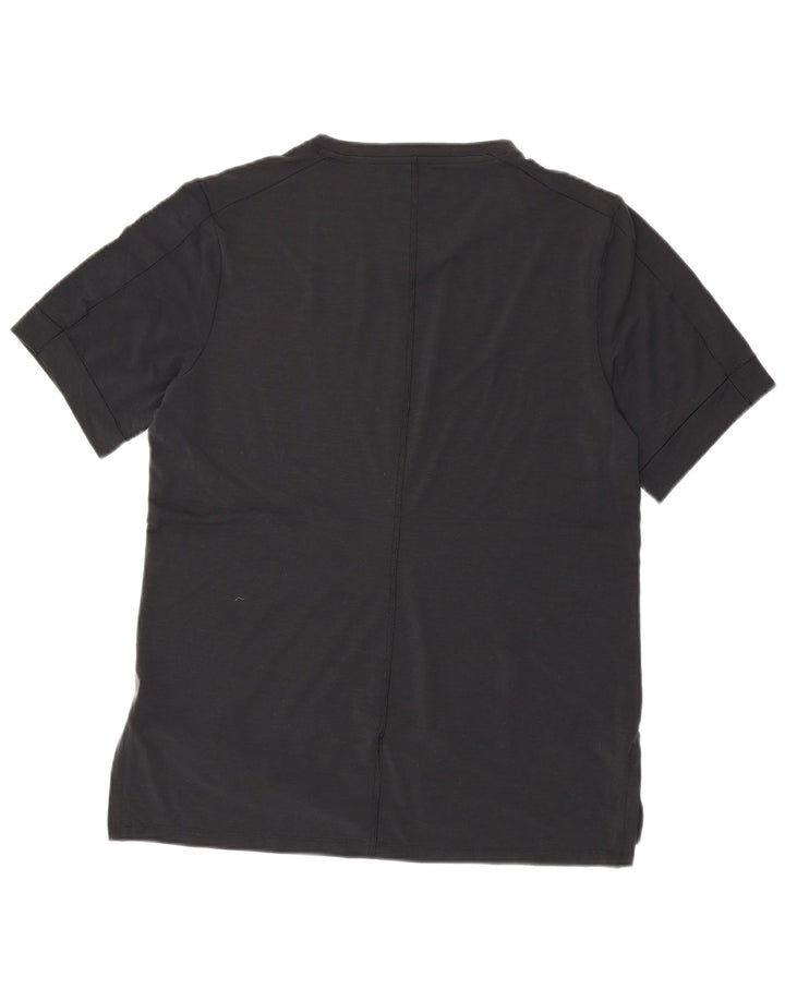 Męski T-shirt NIKE Dri Fit Slim Fit, duży, czarny poliester