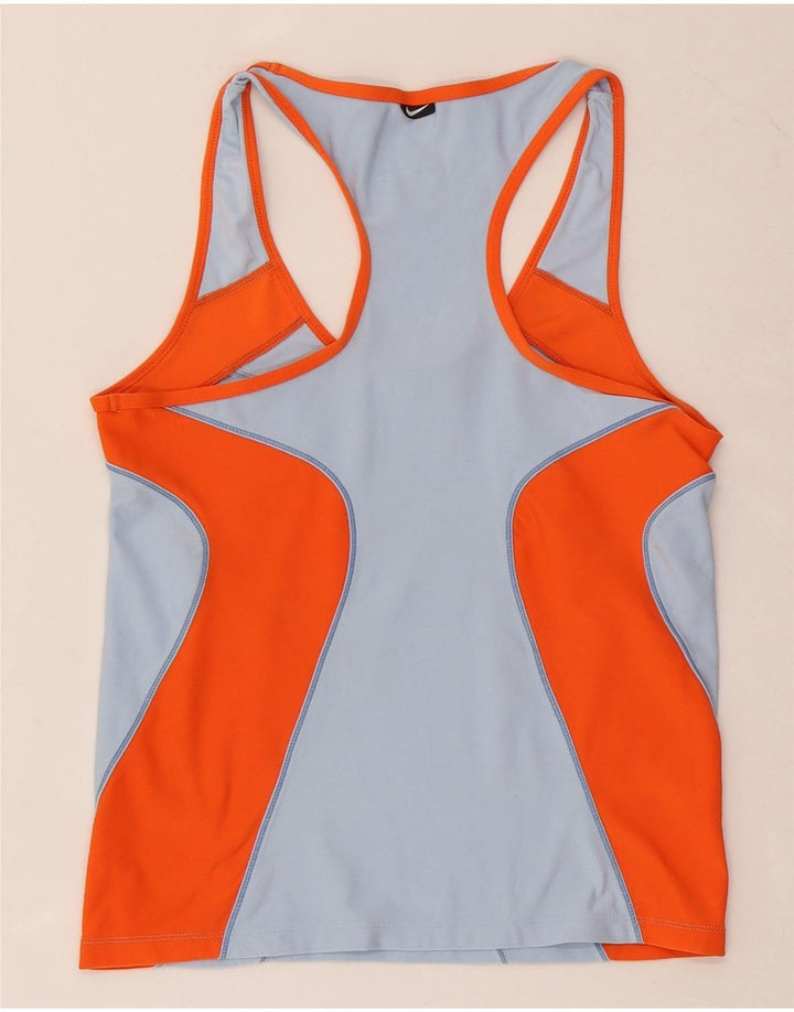 Damska koszulka z kamizelką Nike Dri Fit US 8/10 w kolorze średniego niebieskiego