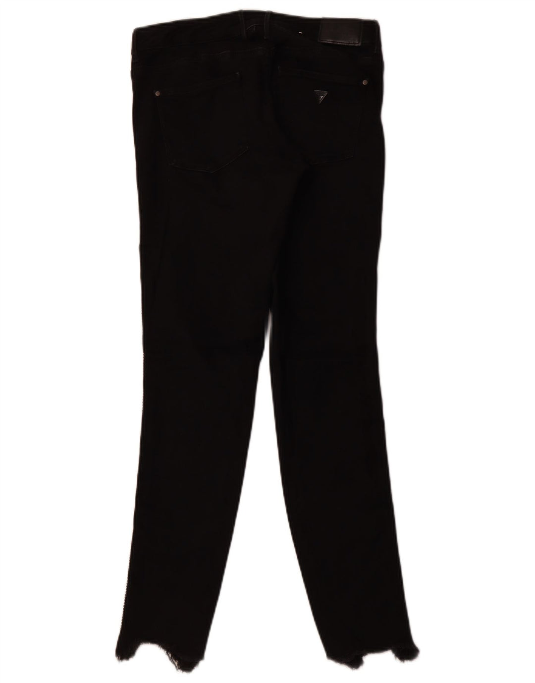 Damskie jeansy skinny ze średnim stanem GUESS W28 L28, czarne, bawełniane