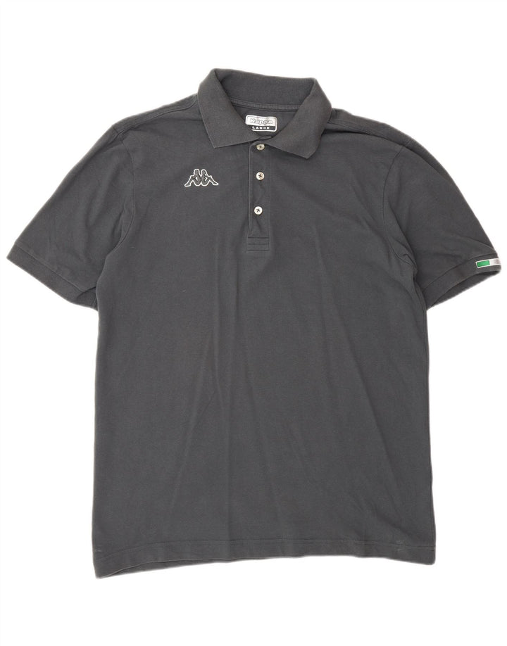 Męska koszulka polo Kappa, duża, szara