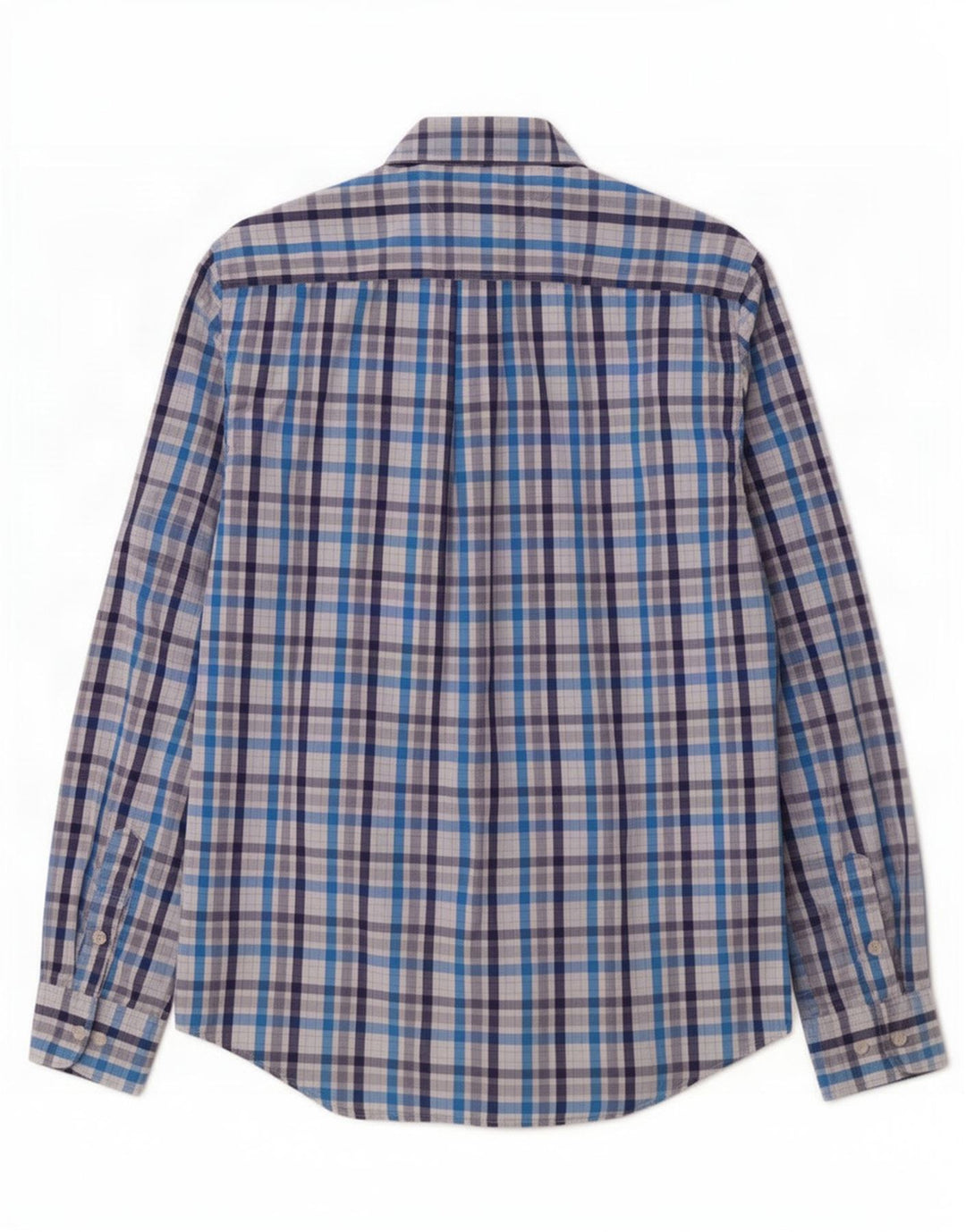 Koszula męska Tommy Hilfiger w małą niebieską kratkę, bawełniana