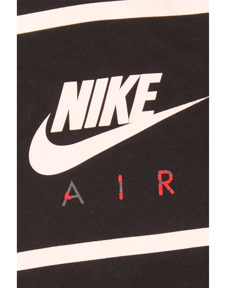 Męski sweter z kapturem Nike z grafiką, średni czarny, bawełniany