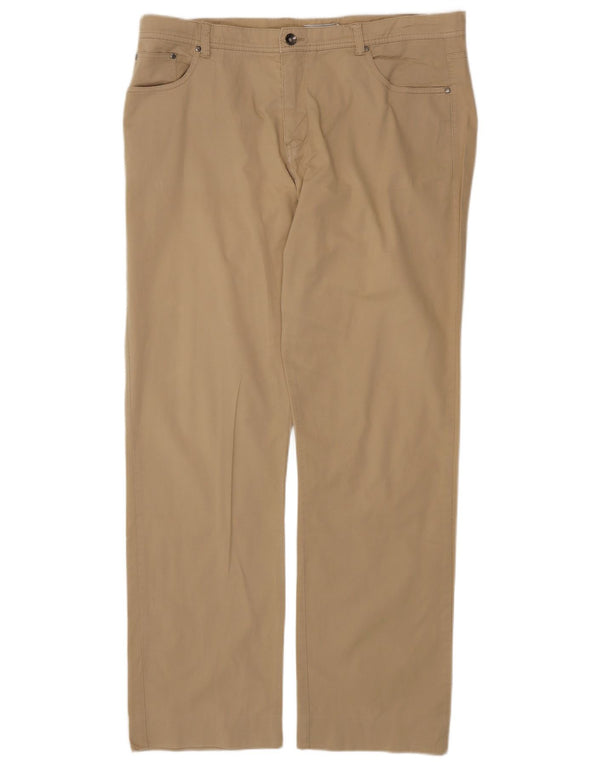 Spodnie męskie GEOX Respira Straight IT 54 2XL W38 L32 Beżowa bawełna