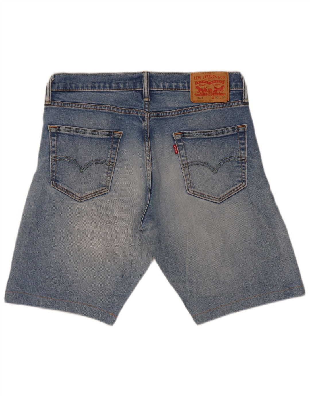 Męskie spodenki jeansowe Levi's 504 W30 średni niebieski