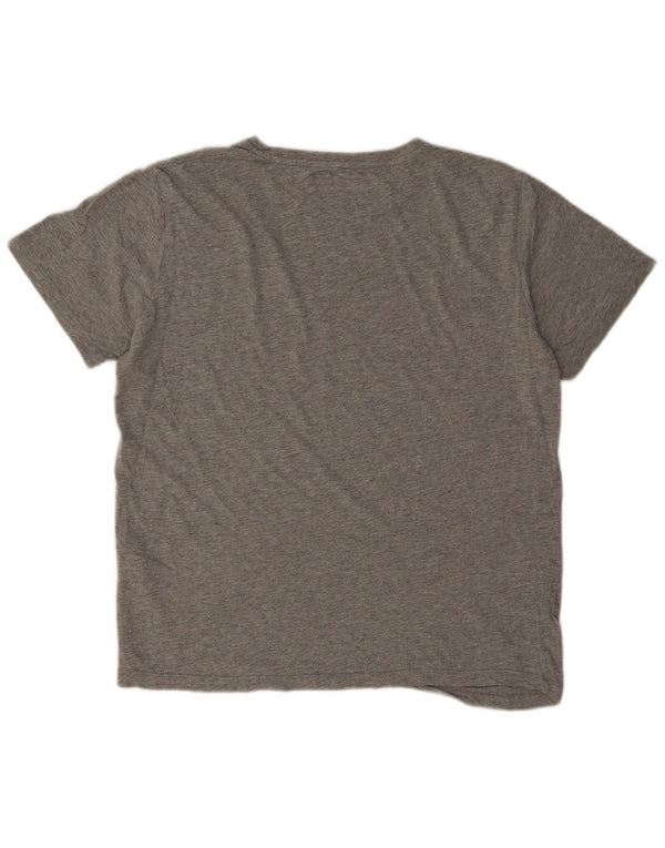 Jack & Jones Mens Regular Fit Graphic T-Shirt Top Medium Grey Flecked