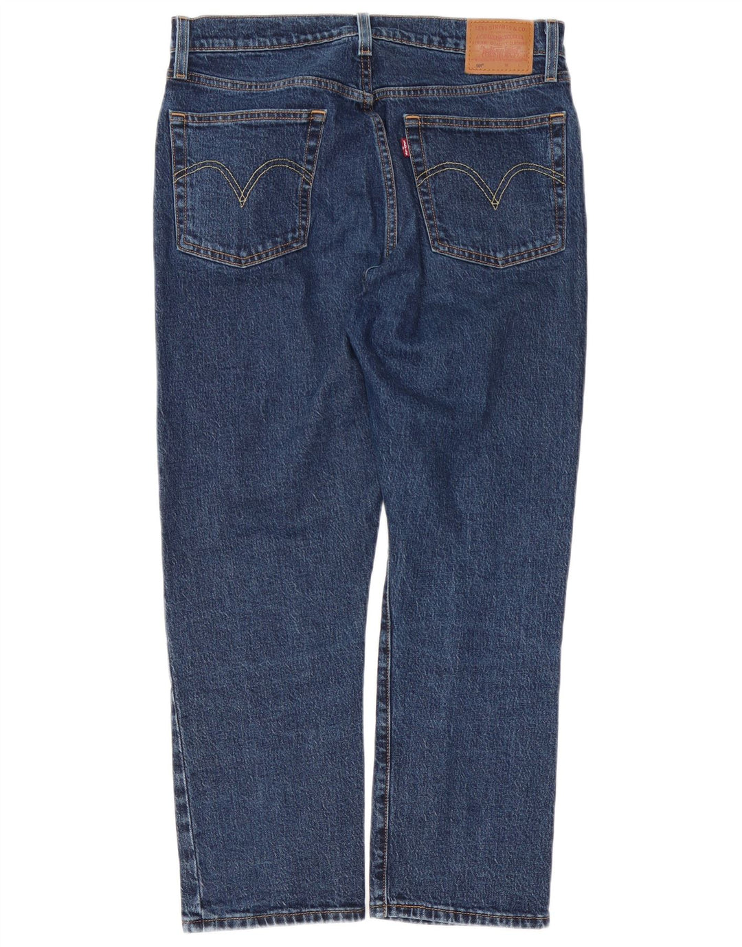 Damskie jeansy Levi's 501 Crop Straight W31 L26 Granatowa bawełna