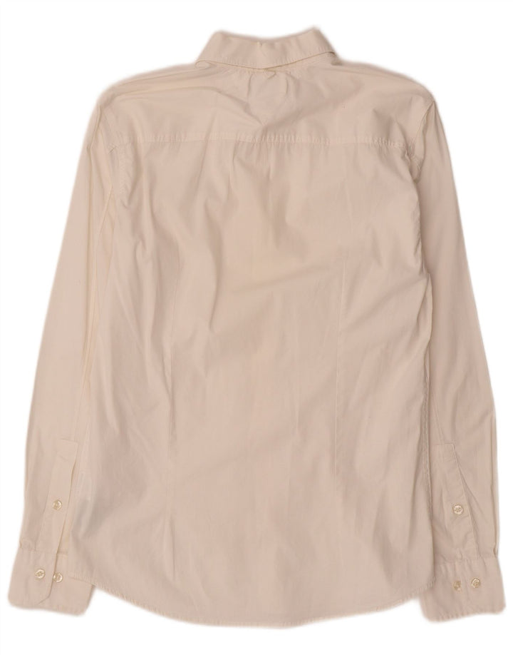Koszula męska Slim Fit Tommy Hilfiger, średnia biała bawełna
