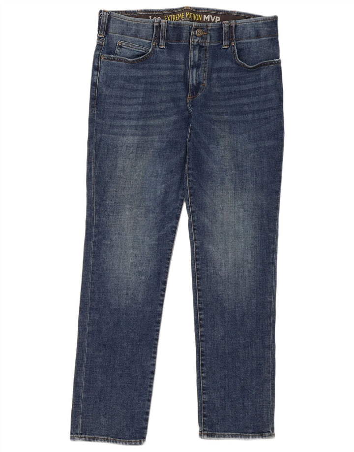 Męskie jeansy Lee Straight Tapered W34 L31 Niebieskie