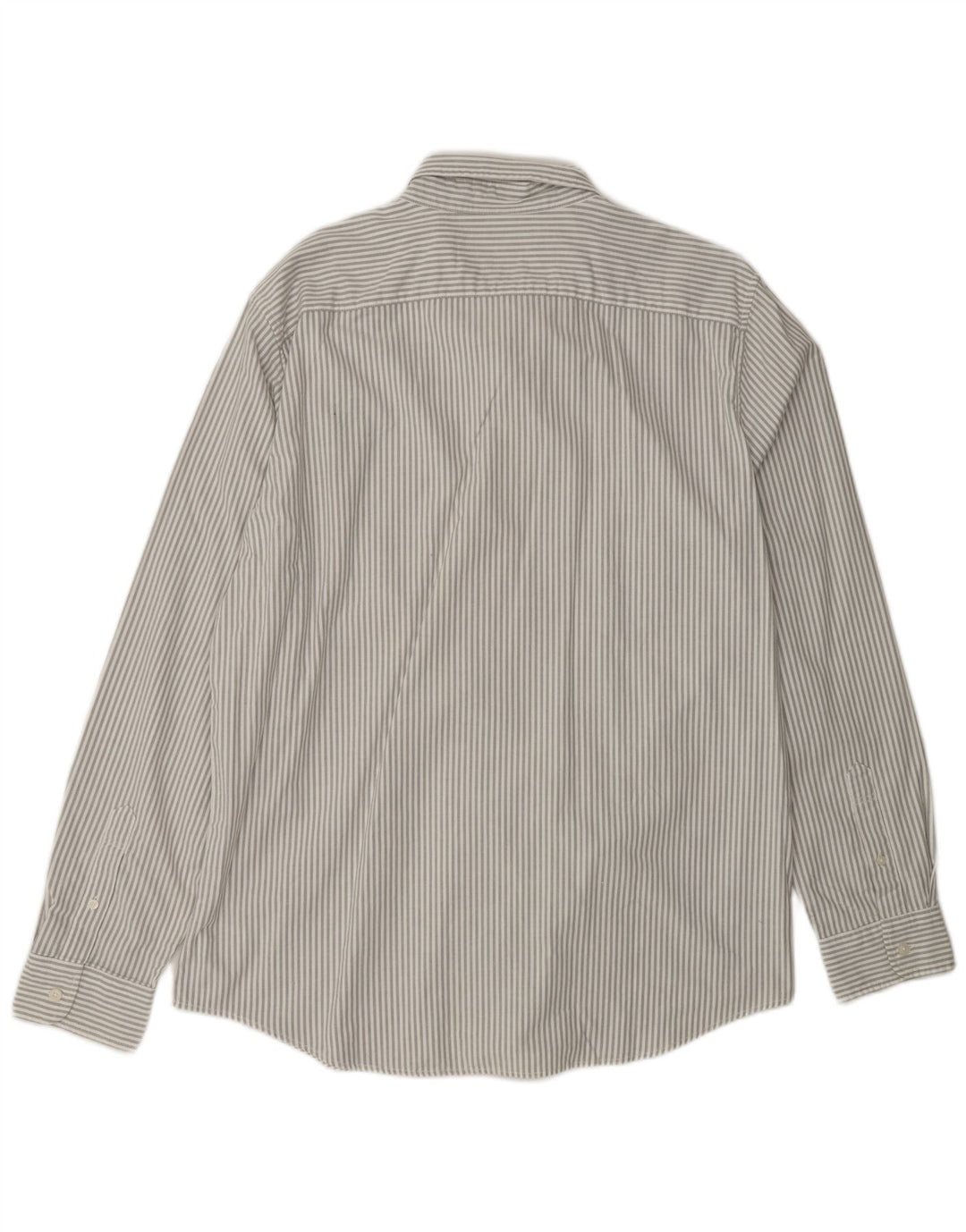 Koszula męska slim fit AMERICAN EAGLE XL, szara, bawełniana w prążki