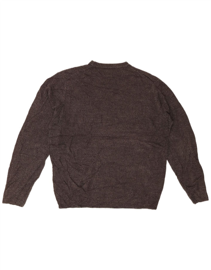 Męski sweter z okrągłym dekoltem DOCKERS, duży, szary akryl