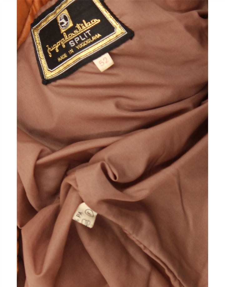 Męska ocieplana kurtka VINTAGE IT 52 XL, poliester w kolorze pomarańczowym