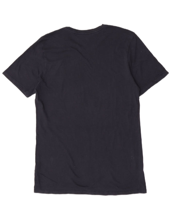 Męski T-shirt Nike o kroju sportowym, średni, granatowy, bawełniany