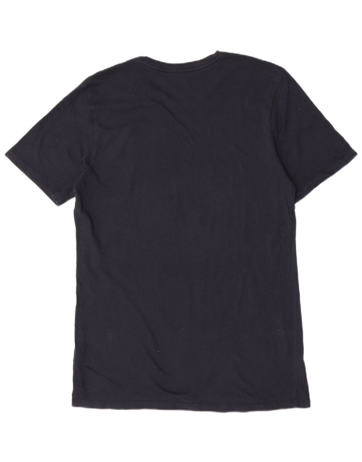 Męski T-shirt Nike o kroju sportowym, średni, granatowy, bawełniany