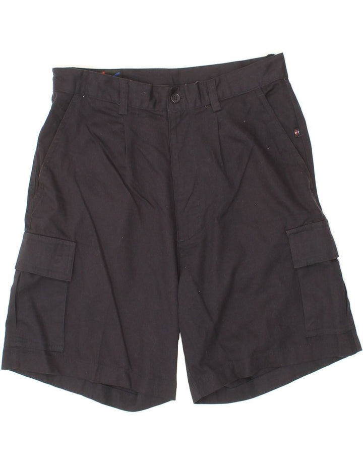 SKY FLY Mens Cargo Shorts IT 46 Small W29  Navy Blue Cotton Vintage Sky Fly and Second-Hand Sky Fly from Messina Hembry 