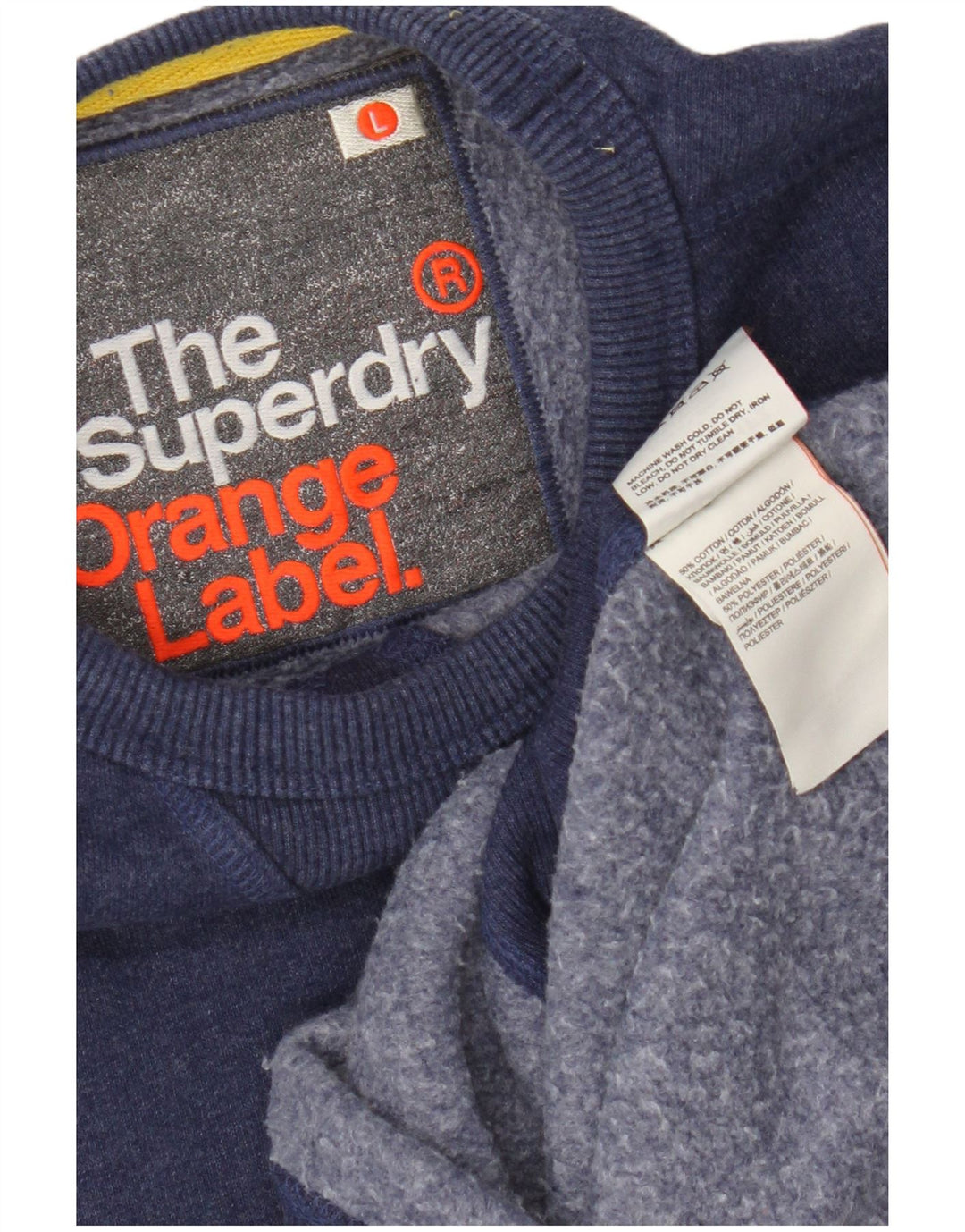 Męski sweter Superdry, duży, niebieski, bawełniany