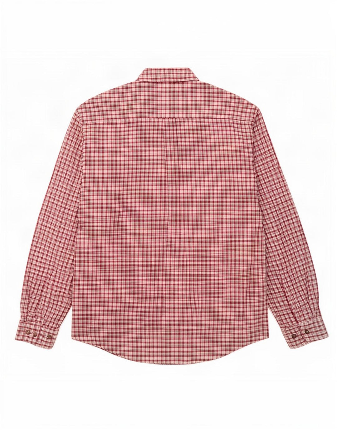 Vintage męska koszula flanelowa XL w bordową kratkę