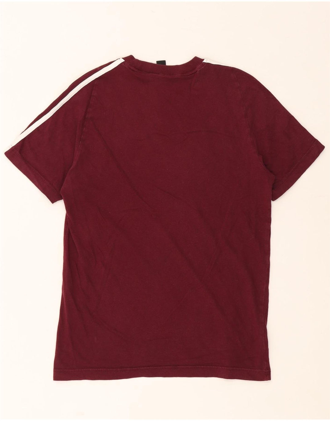 T-shirt męski ADIDAS, mały, bordowy, bawełniany