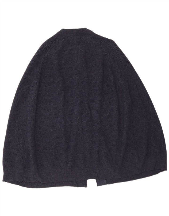 Damski sweter poncho Topshop UK 12, średni granatowy, bawełniany