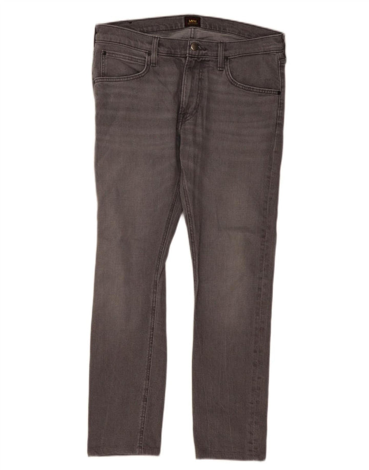 Damskie jeansy Lee Luke Slim W33 L29 Szara bawełna
