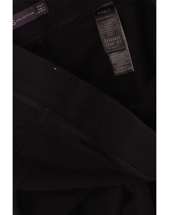 Legginsy damskie Marks & Spencer UK 10, małe, czarne, bawełniane