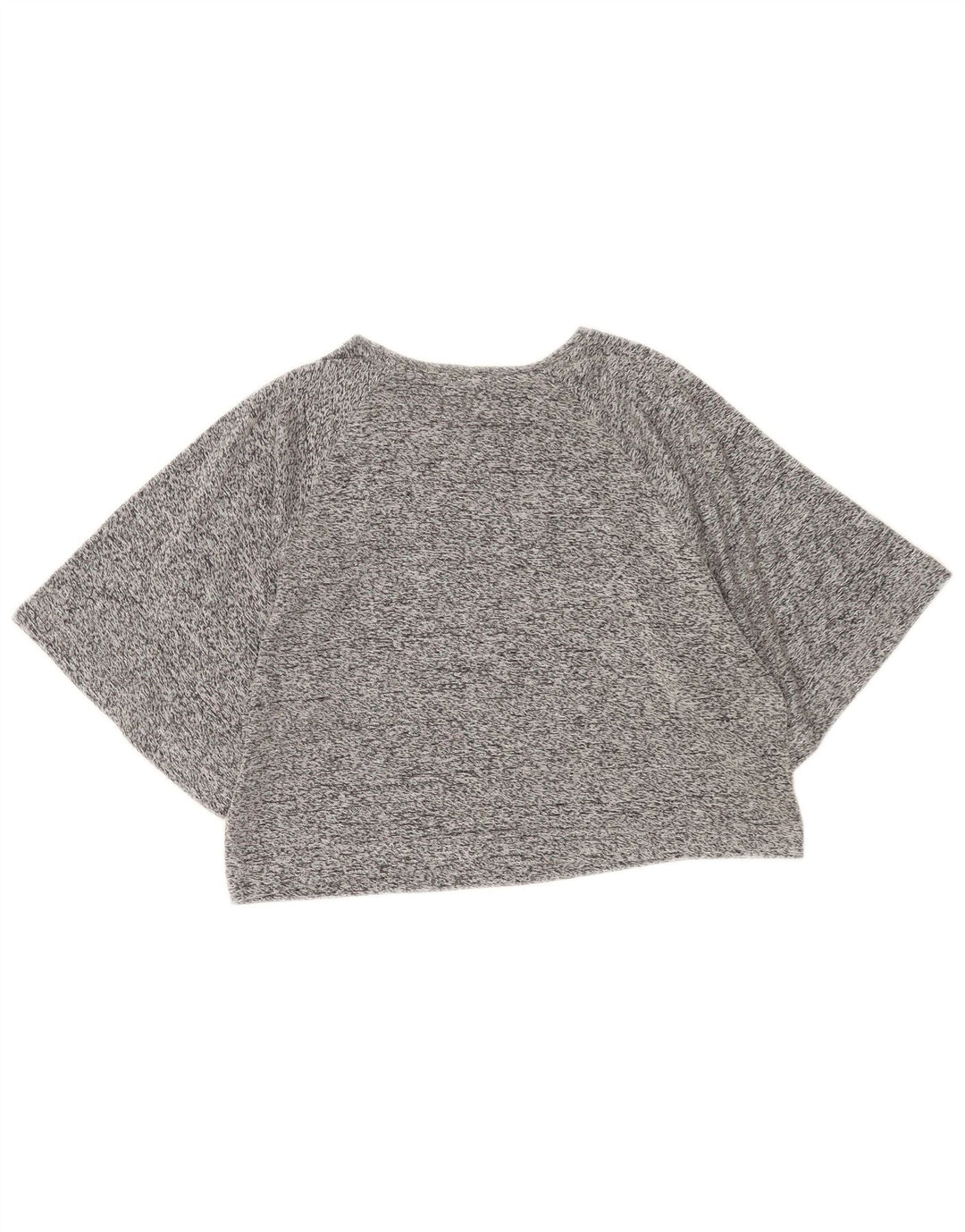 Damski T-shirt Zara Crop Top UK 14 Średni Szary Nakrapiany