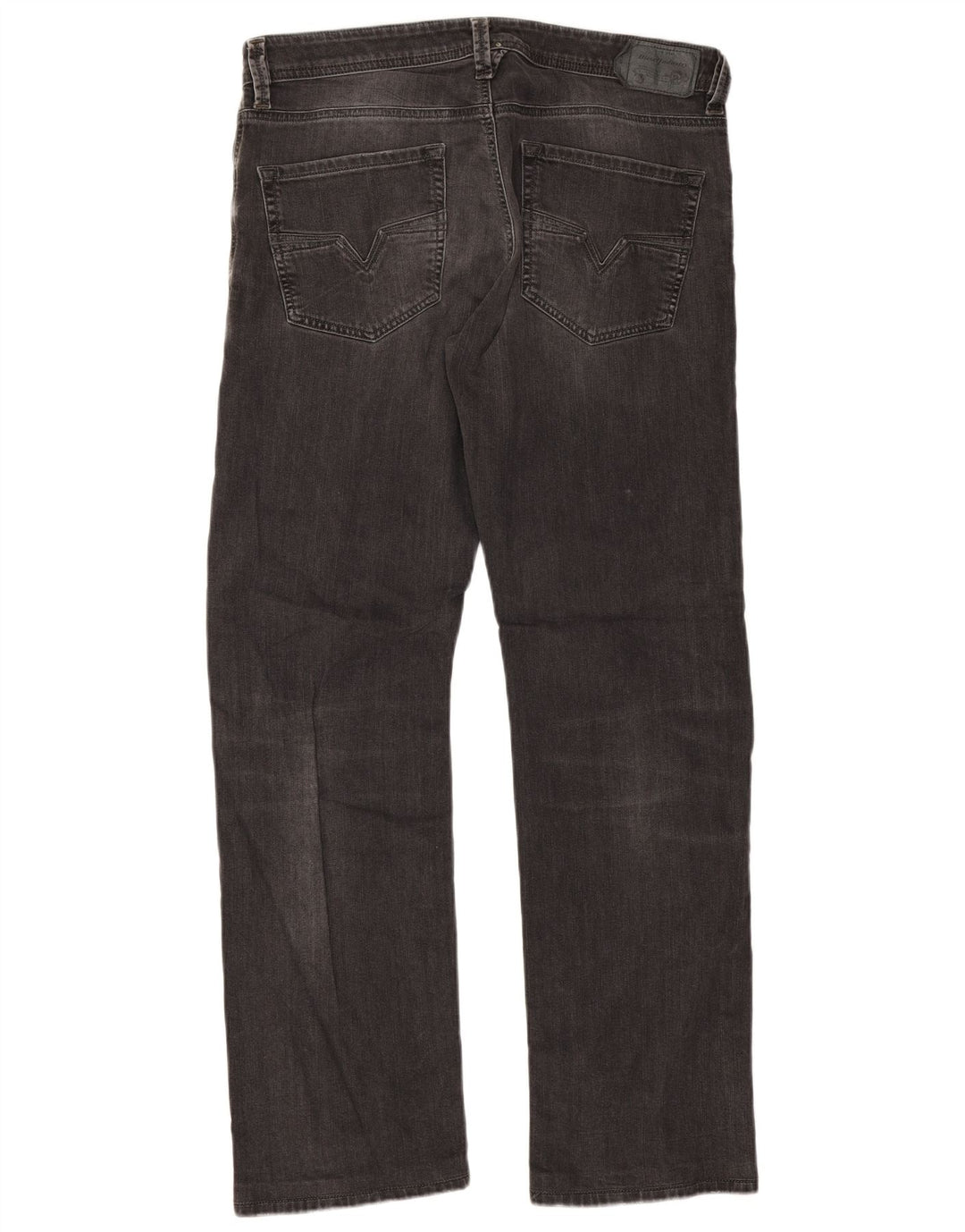 Diesel Męskie Larkee Regular Straight Jeans W34 L32 Szara bawełna