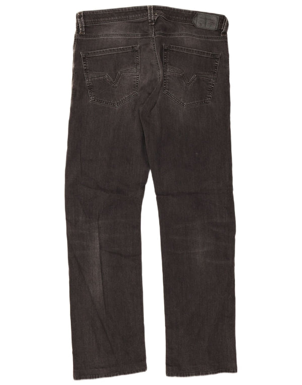Diesel Męskie Larkee Regular Straight Jeans W34 L32 Szara bawełna