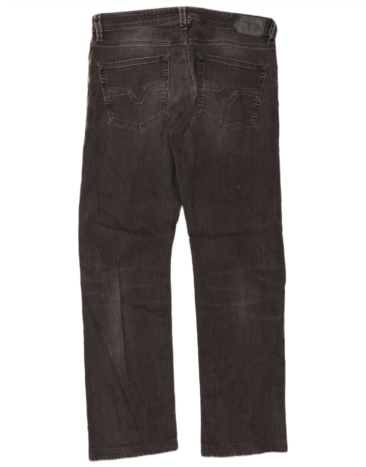 Diesel Męskie Larkee Regular Straight Jeans W34 L32 Szara bawełna